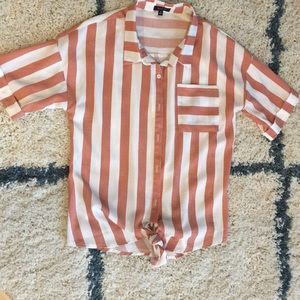 Roolee Button Up Tie Front